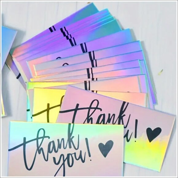 Reseller Pack- 100PolyMailers 6x9&10x13+thank you cards&stickers+8.5/11‎ labels - Picture 7 of 8